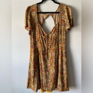 Forever 21+ Open Back Paisley Dress